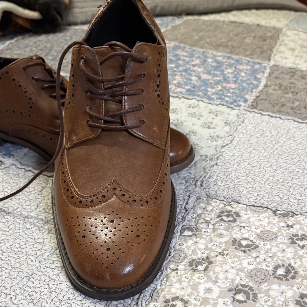 Unlisted Men's Brown Wingtip Oxford Dress Shoes
